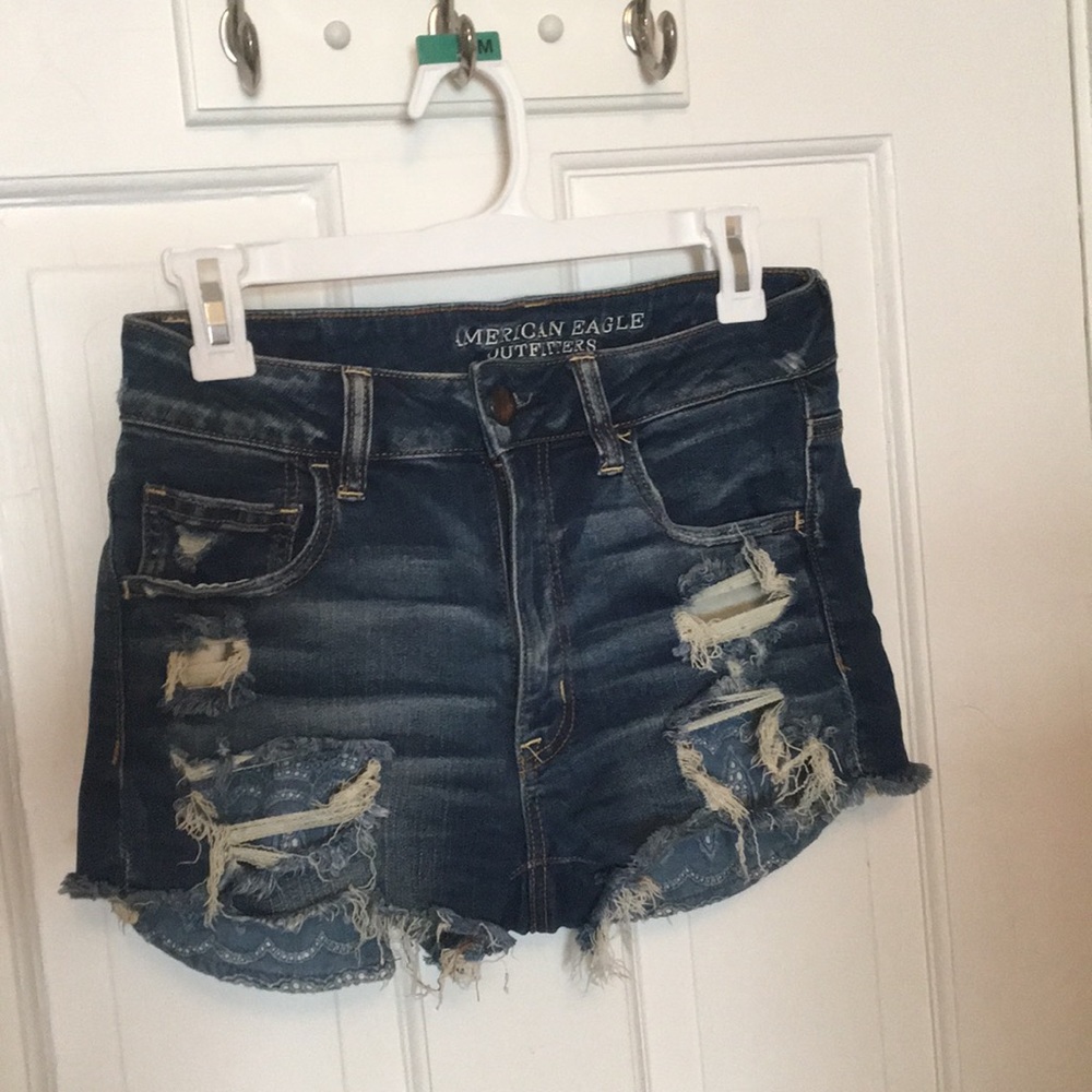 American Eagle super stretch dark wash shorts!